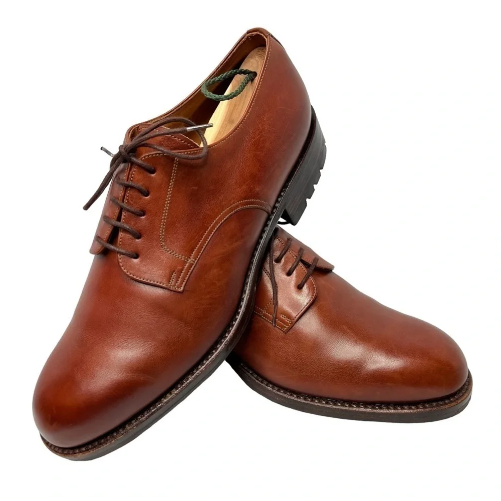 YANKO by Pepe Albaladejo Cosido Goodyear Leather Derby Dress Shoes Men's 7.5D